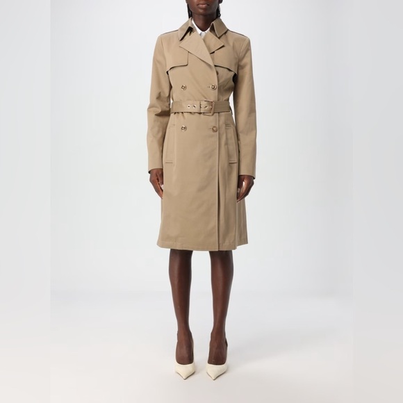 VERSACE Gabardine Belted Double Breasted Trench Coat Size 42 $3025 NWT - Picture 5 of 16
